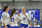 Volleyball vs Emerson  Wheaton College Women's Volleyball vs Emerson College. - Photo by Keith Nordstrom : Wheaton, Volleyball, VB2019
